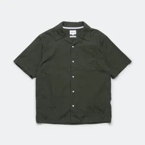 Carsten Relaxed Dobby Check Shirt - Spruce Green