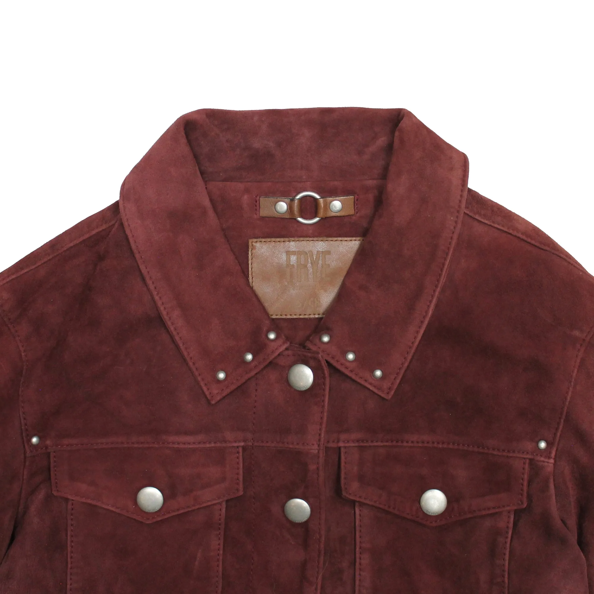 Oxblood Fringed Jacket